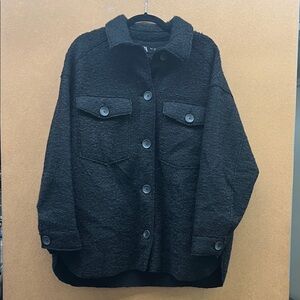 Zara Black Teddy Jacket